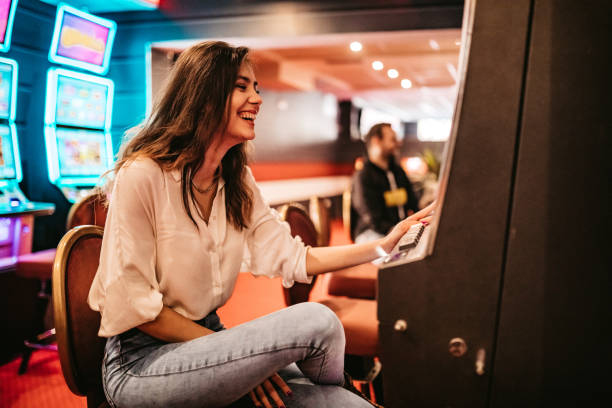 Live casino tables and slot game interface